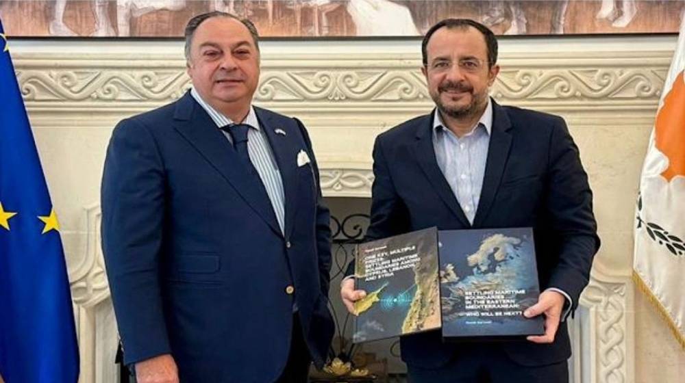 محادثات ترسيم الحدود البحرية.. بارودي يلتقي الرئيس القبرصي