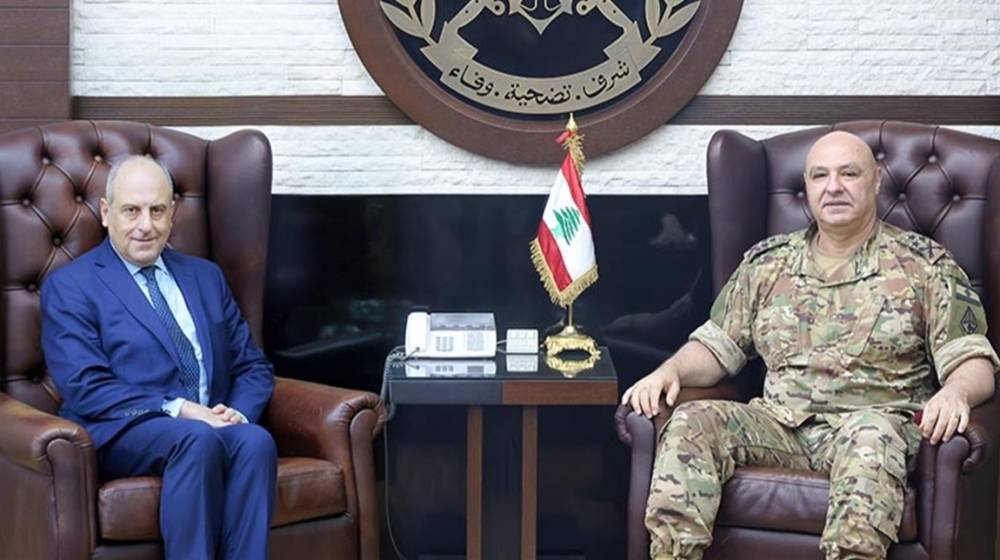 قائد الجيش عرض الاوضاع مع بو عاصي والتقى الملحق العسكري البيلاروسي