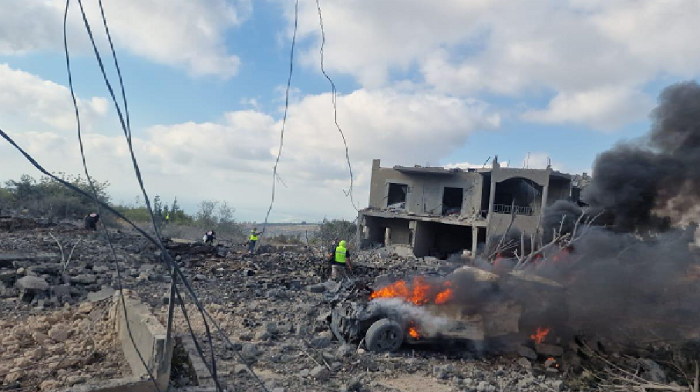 إصابات في غارة معادية على منزل في شمع