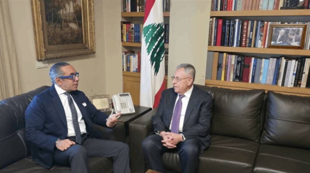 السنيورة إستقبل السفير المصري