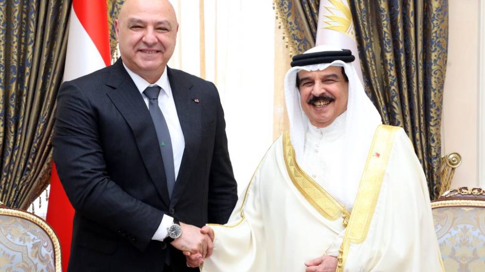 ملك البحرين للرئيس عون: أعلن بكل اعتزاز عن قرارنا بإقامة بعثة ديبلوماسية بحرينية دائمة في بيروت