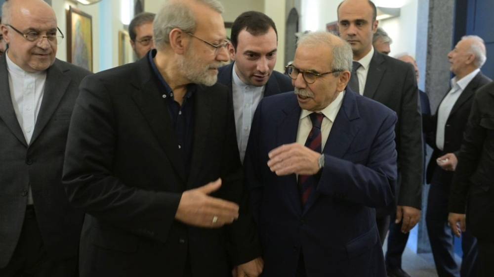 سلام للاريجاني: الأساس هو احترم سيادة الطرفان وعدم التدخل في الشؤون الداخلية