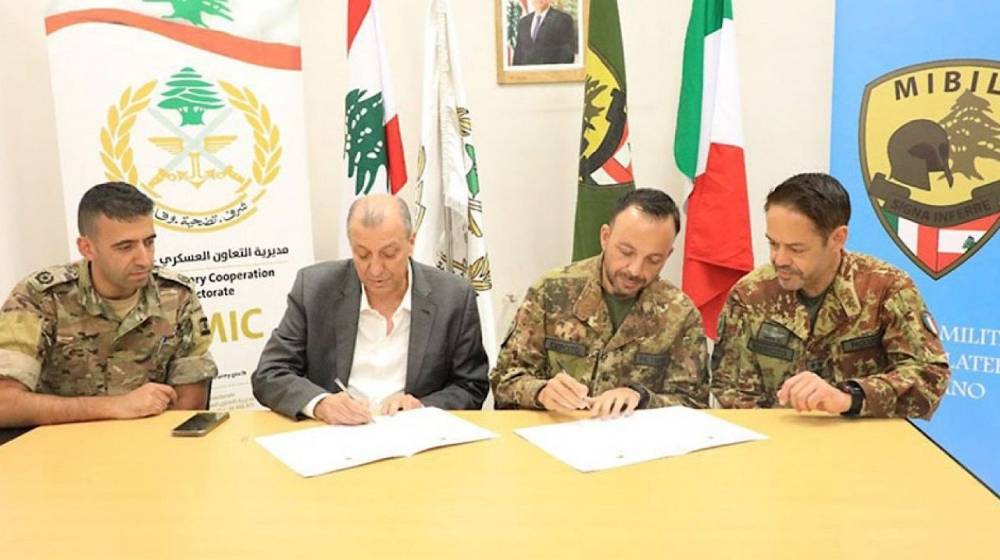هبة من الجيش والبعثة الإيطاليّة إلى هذا المستشفى