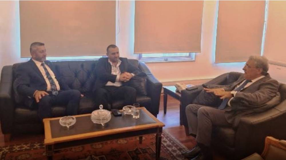 وزير العدل استقبل نقيب خبراء التخمين العقاري