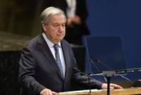 غوتيريش: لضرورة دعم حق تقرير المصير للشعب الفلسطيني وتوفير الإمدادات للسكان في غزة